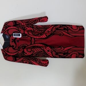 -ECI Black & Red Women's Size 10 Dress